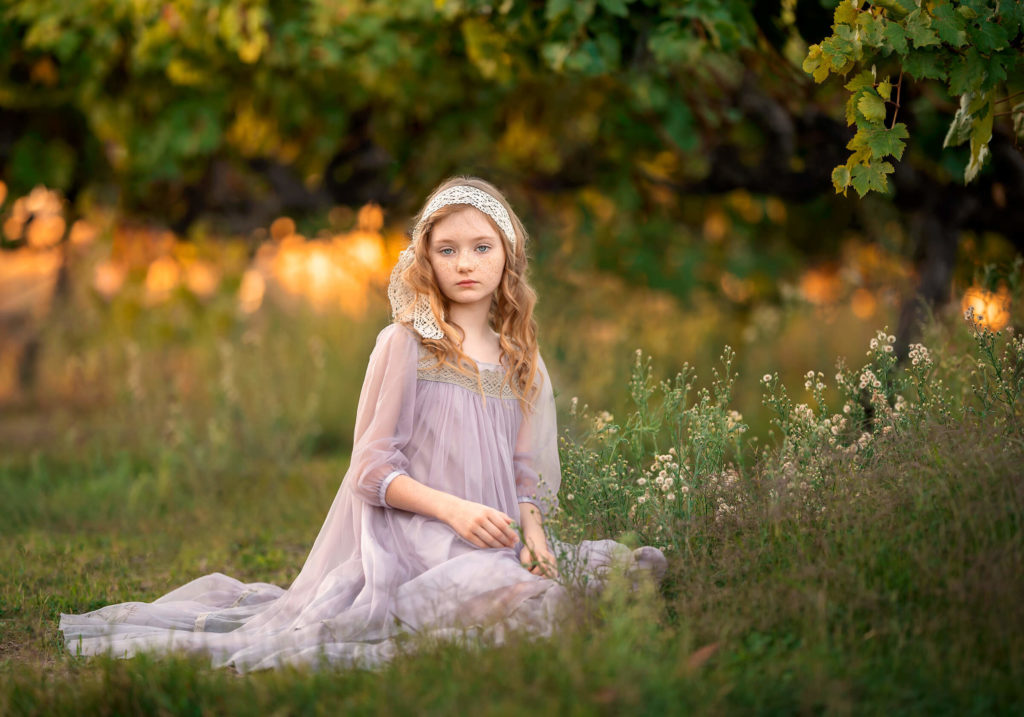 Perth 9 year old girl during outdoor photoshoot
