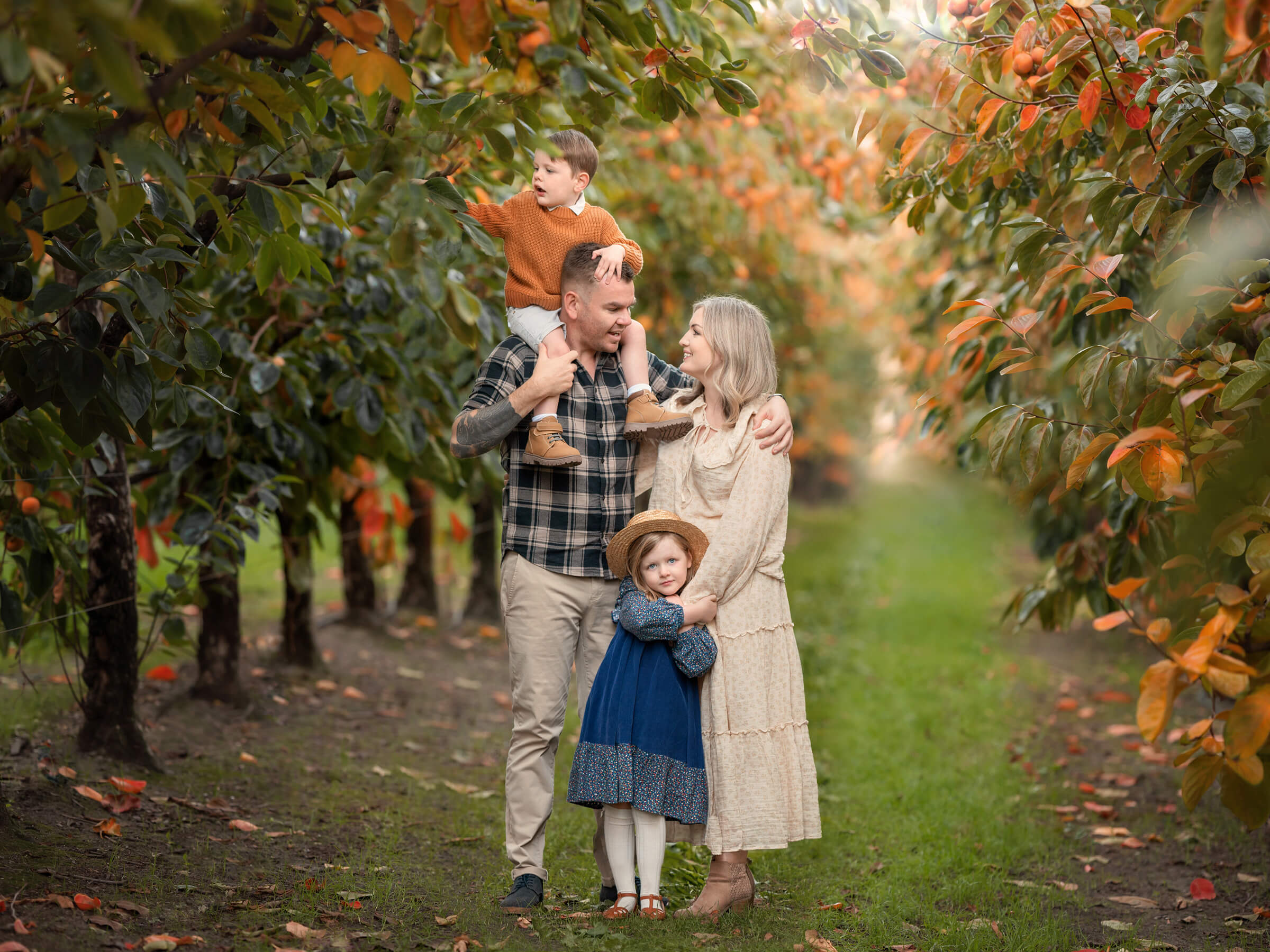 Family photos at Raeburn Orchard